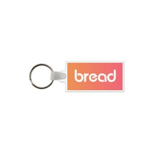 Rectangle Shaped USA Made Vinyl Keychain