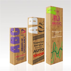 Rectangular Bamboo 7" Letter