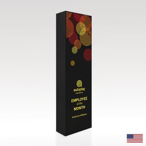 Rectangular Ebony Award 7"