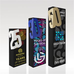 Rectangular Ebony Award 7" Alpha