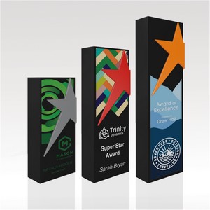 Rectangular Ebony Award 7" Alpha