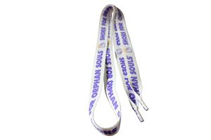 Recycled Polyester Dye Sublimated Â¾"x45" Shoelaces Pair (Domestically Produced)