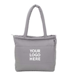 Recycled Puffer Laptop Tote