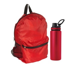 Recycled Stainless Steel Water Bottle with Backpack