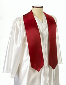 Red 72" Graduation Stole