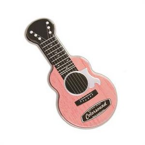 Red Acoustic Guitar Shaped Mint Tin