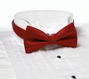 Red Banded Bow Tie