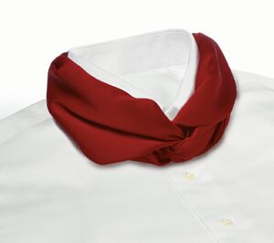 Red Banded Knot Scarf