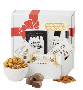 Red Bow Gourmet Treats Gift Box