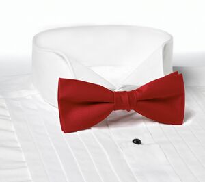 Red Clip-On Bow Tie