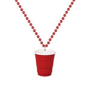 Red Cup Shot Glass on Beads