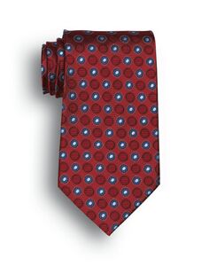 Red Ellison Bay Woven Polyester Tie