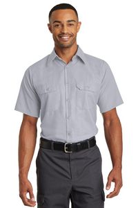 Red Kap Short Sleeve Solid Ripstop Shirt.