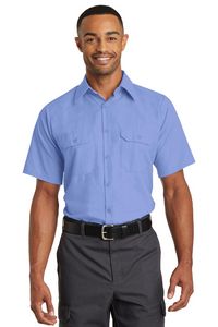 Red Kap Short Sleeve Solid Ripstop Shirt.