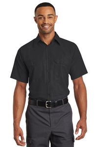 Red Kap Short Sleeve Solid Ripstop Shirt.