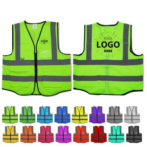 Reflective Construction Safety Vest Jacket