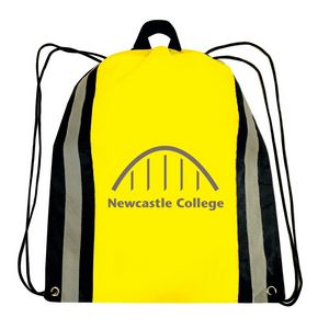 Reflective Stripe Cinch Bag