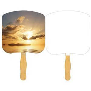 Religious Hand Fan/ Sunrise with Four Color Process Imprint