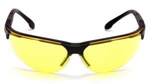 Black Frame with Amber Lens