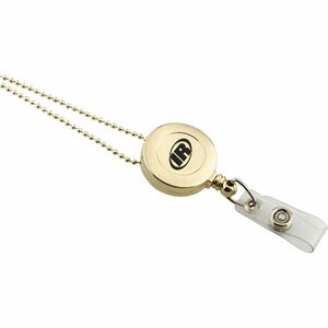 Retractable Badge Reel Gold