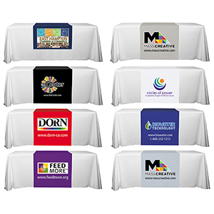 "Roger 6" 60" Long Table Runner (Full Color Imprint)