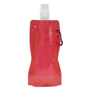 "Roll Up" 18 Oz. Foldable & Reusable Water Bottle w/Matching Carabiner (Overseas)