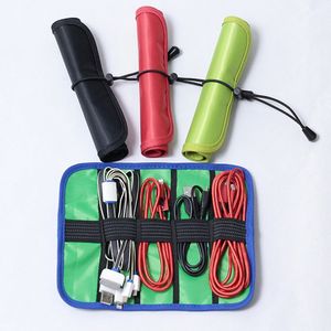 Roll Up Electronic Accessories Organizer Bag