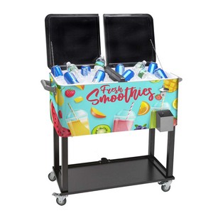 Rolling Cooler Vending Cart
