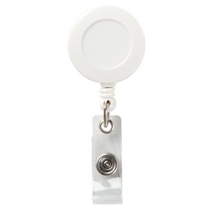 Round Badge Reel w/Alligator Clip