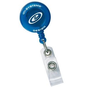 Round Badge Reel w/Alligator Clip