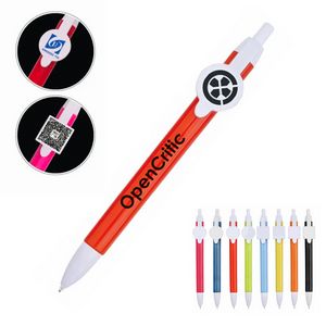 Round Clip Ball Pen Premium Ink