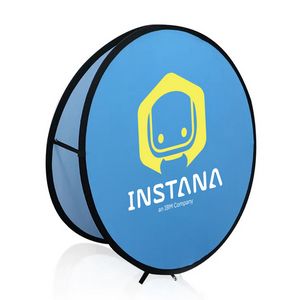 Round Duo-View Pop-Up A-Frame Banner