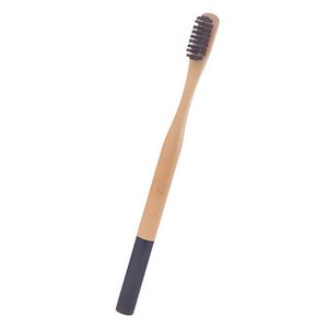 Round Handle Bamboo Toothbrush For Adult