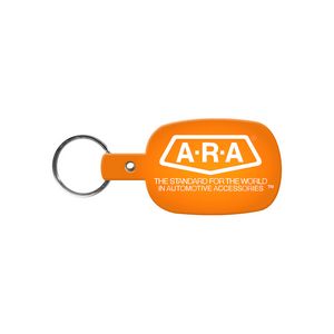 Round Rectangle Flexible Key Tag