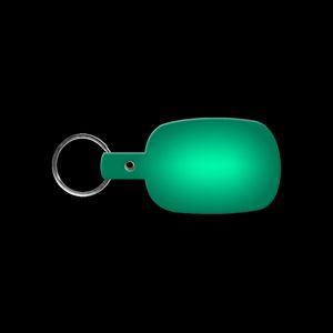 Round Rectangle Flexible Key Tag