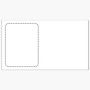 Round Rectangle Sticker Appointment Card (3.5" x 2")