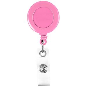 Round Retractable Badge Holder