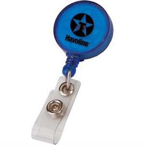 Round Retractable Badge Holder