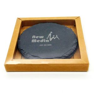 Round Slate Coaster