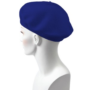Royal Blue Wool Beret