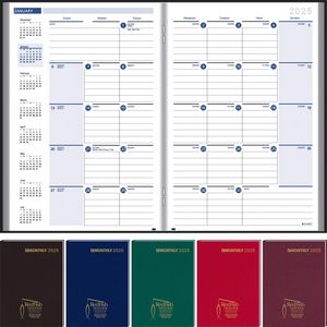 Ruled Monthly Format Stitched To Cover Desk Planner : 32 Page Planner 2026