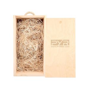 Rustic Laser-Engraved Liquor Wood Box
