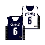 SAMPLE Juice Lacrosse Single-Ply Reversible Pinnie; Fusion Mesh; Adult; S/M