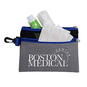 "SANTORINI" 5" x 7" Mesh Zipper Pouch