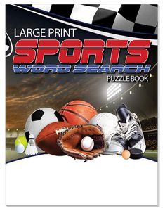 SPORTS: Large Print Word Search Puzzle Book