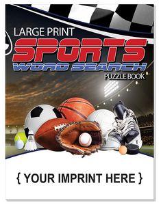 SPORTS: Large Print Word Search Puzzle Book