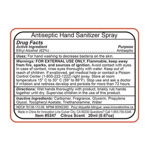 "SanCard" 20 ml. Antibacterial Hand Sanitizer Spray in Credit Card Shape Bottle(Spot Color Print)