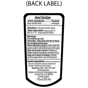 "SanGo L" 1.8 oz Hand Sanitizer Antibacterial Gel in Flip-Top Bottle with Carabiner(OVERSEAS)