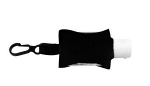 "SanPal Sleeve" .5 oz Hand Sanitizer Antibacterial Gel in Clip-On Neoprene Sleeve Cover