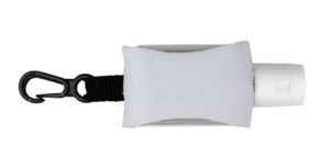"SanPal Sleeve" .5 oz Hand Sanitizer Antibacterial Gel in Clip-On Neoprene Sleeve Cover